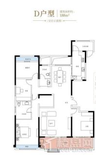 高速·时代公馆D户型 4室2厅2卫1厨