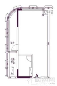 恒大水晶国际广场67.73平米 1室1厅1卫1厨