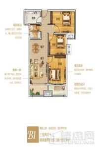 伟宏·天境伟宏天境 B1户型 三室两厅93.3㎡ 3室2厅1卫1厨