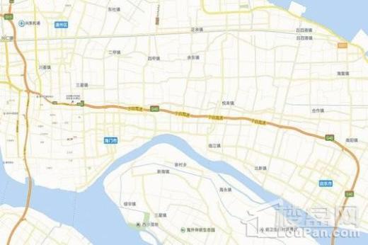 北上海花园小镇交通图