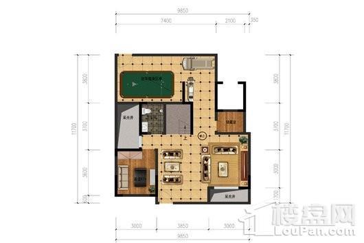 金城新天地洋房A系列负一层 6室3厅3卫1厨