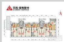 兰石·豪布斯卡智慧金街K区1#楼一层平面图 14室