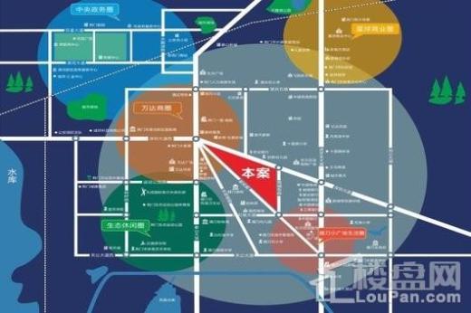 华洲园·荆门中心交通图