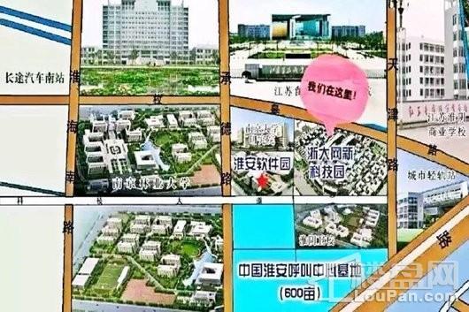 浙大网新淮安科技园区位图