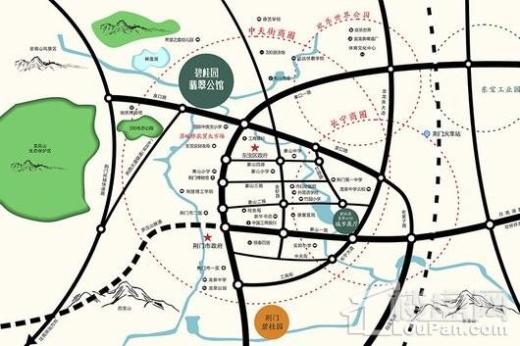 碧桂园翡翠公馆交通图