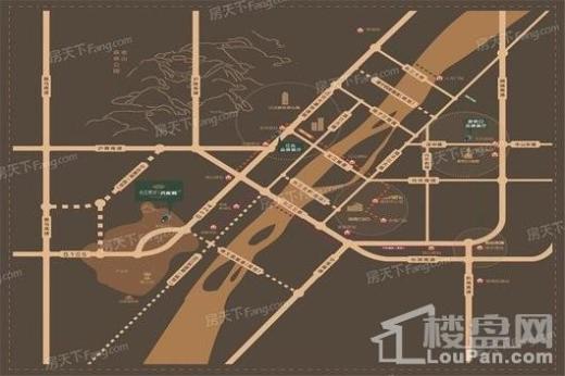 长江熙岸孔雀城交通图