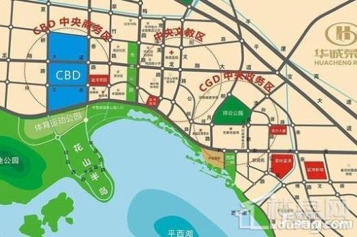 华诚·蓝湾翠园交通图
