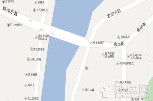 江东湾广场交通图