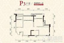 交投置地·上河湾三期P3户型 2室2厅1卫