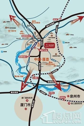 泉州天沐温泉国际旅游度假区交通图