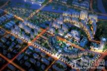 滨海新城总规划夜景图