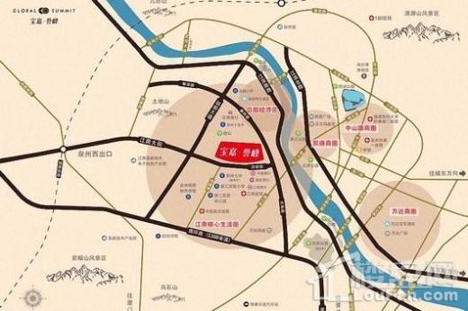 泉州宝嘉誉峰交通图