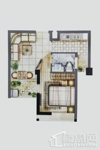 新新罗马家园1#单身公寓 1室1厅1卫1厨