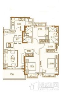 安溪恒大御景2#B/C户型 3室2厅2卫1厨