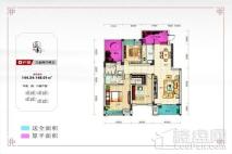 四方新城·匠园D户型 3室2厅2卫1厨