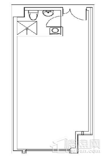 渤海豪庭 50.57㎡户型 1室1厅1卫