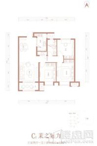 保利茉莉公馆C1户型 3室2厅1卫1厨