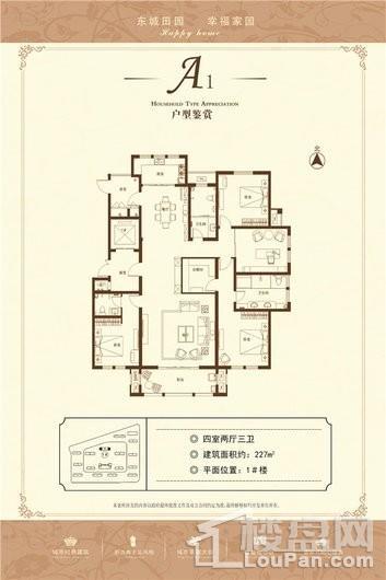 东城田园四室两厅三卫227平米 4室2厅3卫1厨