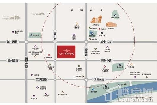 滨江锦绣之城区位图