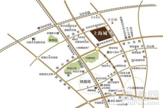 上海城交通图