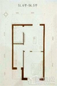 世贸皇冠花园51.6平-56.5平 1室1厅1卫1厨