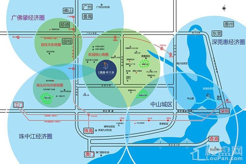 荔园新天地区位交通图