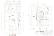 瀚唐双拼别墅户型687平地下一层、二层 5室4厅7卫1厨