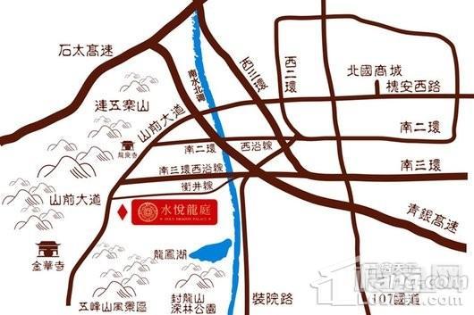 奥冠水悦龙庭区位图