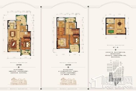 保利西山林语叠拼D3户型 3室3厅4卫1厨