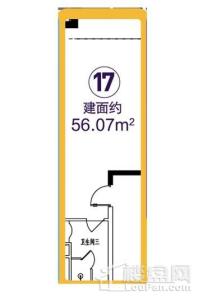 12时区公寓01户型 1室1卫