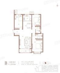 润江正定壹號院4#B户型 3室2厅2卫1厨