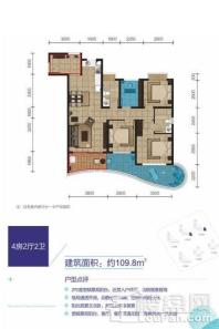 航天云海台5、6号楼01户 3室2厅2卫1厨