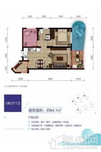 航天云海台5、6、7、8栋05户 2室2厅1卫1厨