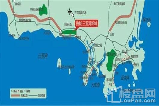 鲁能三亚湾交通图