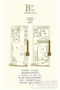 欣隆盛世广场B户型房2厅2卫42-59㎡ 2室2厅2卫1厨