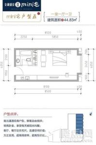 金湖盛景mini宅mini宅五户型 1室1厅1卫1厨