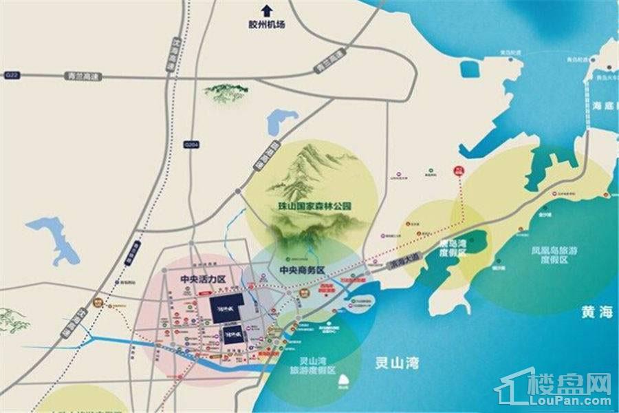 中建锦绣城区域交通图