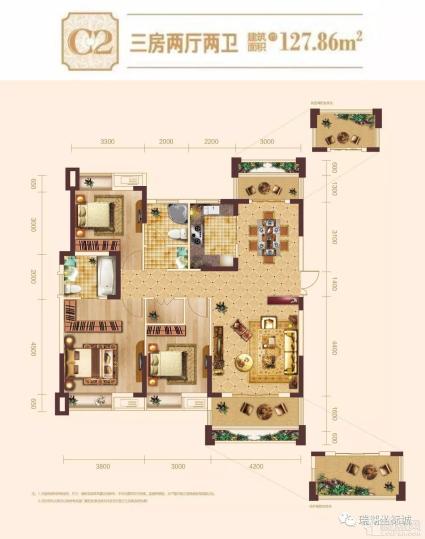 洪湖瑞湖坐标城C2户型图