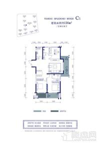 天都江苑二期翠麓7#楼C1户型