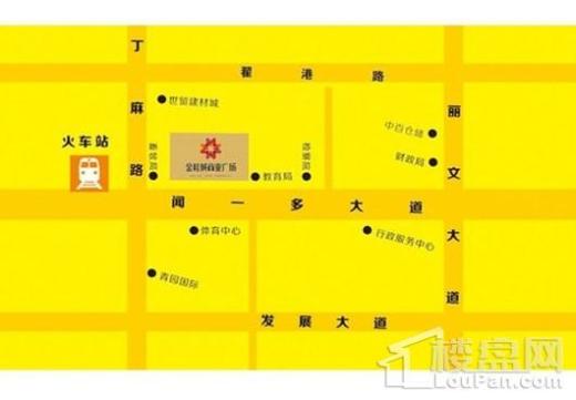 浠水金桂城商业交通图