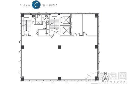 合景万汇广场公寓43-157㎡户型2 2室2厅1卫1厨