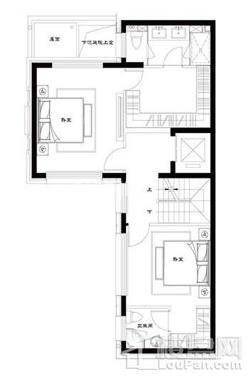 文一泰禾合肥院子别墅350平米户型F2层 5室2厅3卫1厨