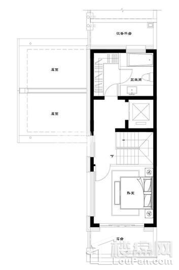 文一泰禾合肥院子别墅350平米户型F3层 5室2厅3卫1厨