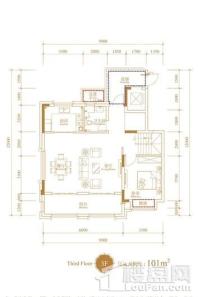 信达·溪岸观邸项目202平米上叠3F 4室2厅3卫1厨