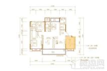 信达·溪岸观邸项目144平米洋房户型 4室2厅2卫1厨