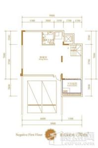 信达·溪岸观邸项目187平米下叠-1F 5室2厅4卫1厨