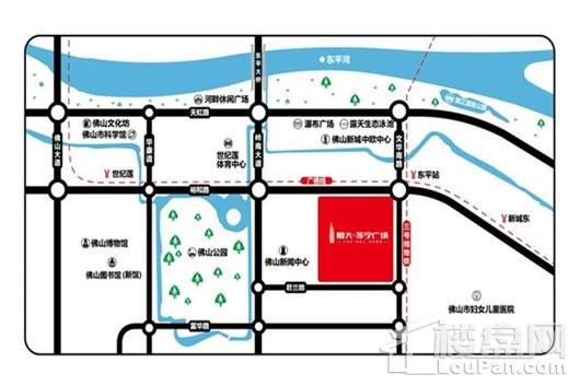 恒大·苏宁广场交通图