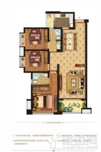 建工梧桐屿建面118㎡C户型 3室2厅2卫1厨