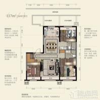 万科翡翠四季117平3室2厅2卫