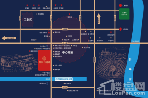 碧桂园·大通湖交通图